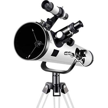 Imagem de Telescópio refrator portátil para adultos Telescópio astronômico para crianças e iniciantes com tripé telescópios para astronomia (Cor: Pacote 3) (pacote 3)