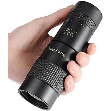 Imagem de pcagfaajmh Monocular 8-40x40 HD Telescópio com zoom contínuo telescópico à prova d'água BAK4 Prisma FMC adequado para observação de pássaros ao ar livre, caça, acampamento