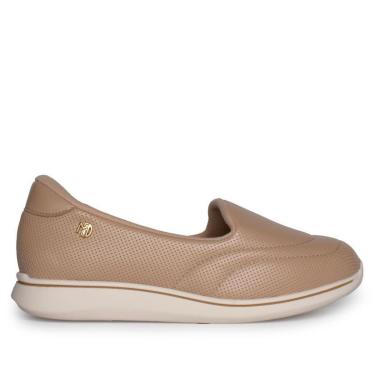 Imagem de Tênis Feminino Modare Slip On Ultra Conforto Microfuros Bege-Feminino