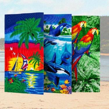 Imagem de Toalha Banho Algodão Luxo Fio Beleza De Praia Peças Gigante Toalhas Cor Sortida (2)