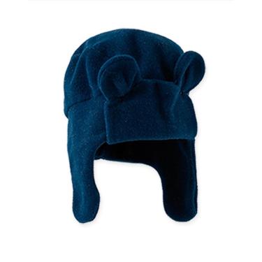 Imagem de Touca Soft Bebê C/ Orelhinhas Marinho Pingo Lelê-Masculino