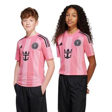 Imagem de CAMISETA M/C INTER MIAMI I 25/26 JJ1391 - ROSA CLARO/PRETO 15/16A-Unissex
