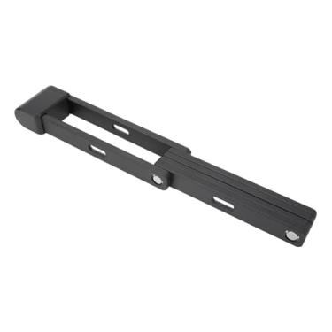 Imagem de Trava dobrável para bicicleta resistente, antirroubo, à prova d'água, à prova de ferrugem, trava dobrável para bicicleta com chaves para bicicleta elétrica, motocicleta, liga de (Preta)