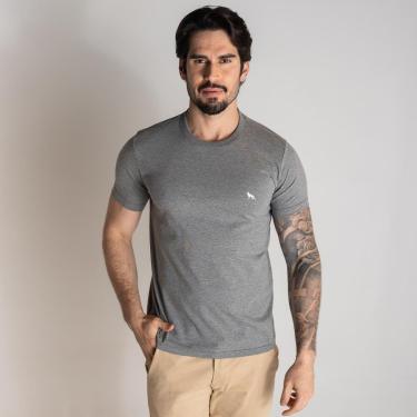 Imagem de Camiseta Acostamento Básica Mescla Grafite-Masculino