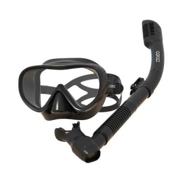 Imagem de Máscara De Mergulho Profissional COPOZZ HD Antiembaçante Com Visão Tot