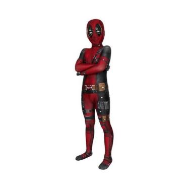 Imagem de Fantasia De Cosplay De Super-Herói Deadpool Para Meninos, Macacão De C