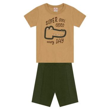 Imagem de Conjunto infantil menino de jacaré Brandili-Masculino