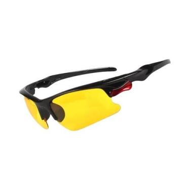 Imagem de Conjunto De Óculos Polarizados Amarelos Para Motoristas Com 92% De Red