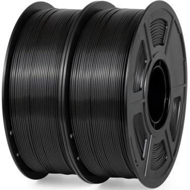 Imagem de iSANGHU Filamento PLA para impressora 3D preto, 30-300 mm/s Filamento de impressão 3D perfeitamente enrolado 2 kg (4,4 lbs), Pla para impressora 3D Bambu Lab, AMS, AMSLite, filamento Pla precisão