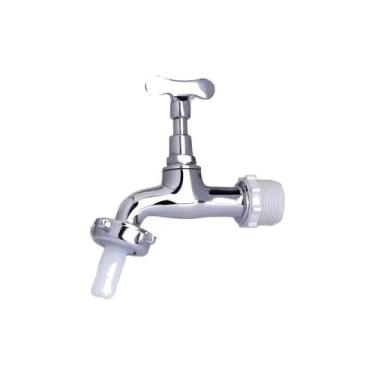 Imagem de Torneira Para Tanque Ou Jardim C/bucha 1130 Metal Cromado CasaGrande M