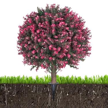 Imagem de Plantas artificiais ao ar livre – resistente ao clima, arbusto de 58 cm, topiária, plantas artificiais | para jardim, pátio, , gramado, caminho, calçada, paisagem, decoração de casa, escritório
