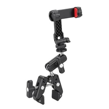 Imagem de Generic Suporte para Câmera de Bicicleta, Leve, Cabeça Dupla, Liga de Alumínio, Braçadeira para Câmera de Ação, Telefone, Braçadeira Portátil para Viajantes de Bicicleta