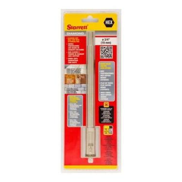 Imagem de Serra Copo Diamantada 19mm X 3-4'' Starrett - Alta Performance Para Alvenaria E Porcelanatos