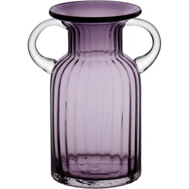 Imagem de Vaso 20x15x15cm Vidro Roxo