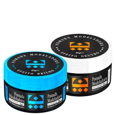 Imagem de Kit Pomada Efeito Brilho + Efeito Neutro Embaixador 85G