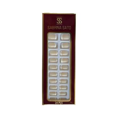 Imagem de Sabrina Sato Unhas Postiças Autocolantes - Francesinha Tradicional Ss2370-1 Com 24