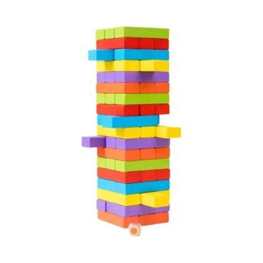 Imagem de 48 Peças De Blocos Educativos Empilháveis, Jogo De Equilíbrio, Brinque