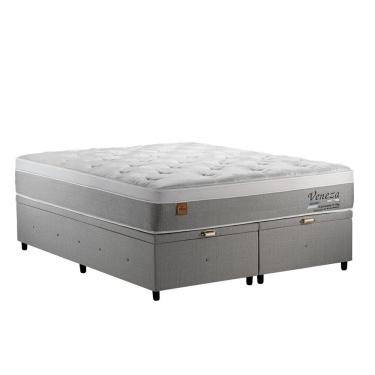 Imagem de Conjunto Box Bau Queen 158x198 Sono Design com Massageador, Veneza