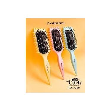 Imagem de Escova curly definidora cerdas unicas marco boni 7239 cachos definidos
