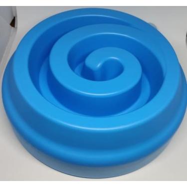 Imagem de Comedouro p/ Cães Ou Gatos Lento Funcional 2 Em 1 - Azul - BetterPet