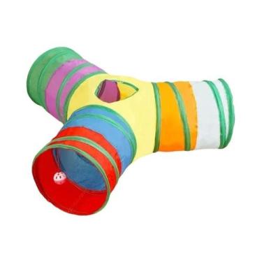 Imagem de Túnel Dobrável Para Gatos E Cães, Brinquedo De Exercício E Treinamento