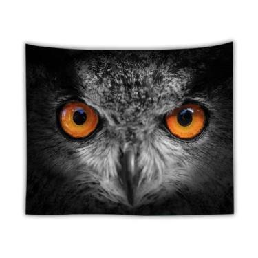 Imagem de Microtecido de parede Tapeçaria Animal Owl 150x150cm para quarto - yiw