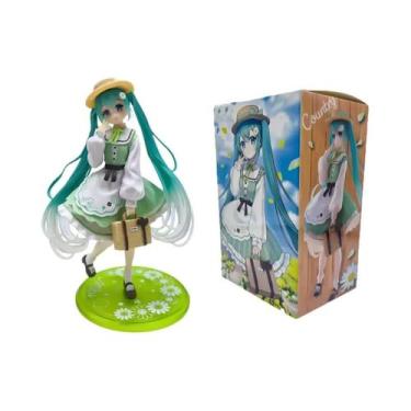 Imagem de Figurinha Kawaii Hatsune Miku De 20cm, Brinquedo De Ação Para Desktop,