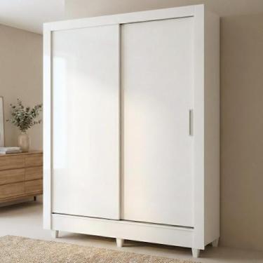 Imagem de Guarda Roupa Solteiro 2 Portas de Correr e 2 Gavetas Roma - Santos And