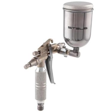 Imagem de Pistola de Pintura Tanque Alto 100ml 0,5mm Rosca 1/4 Polegada Stels