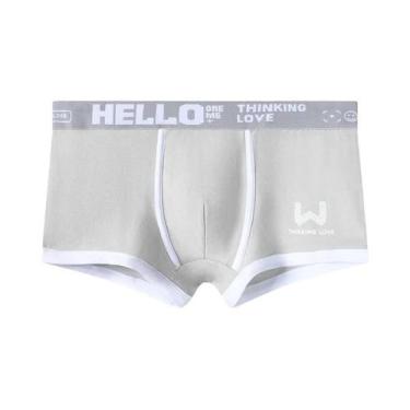 Imagem de Cuecas Boxer De Algodão Masculinas Em 3 Cores L XL 2XL 3XL Roupa Íntim