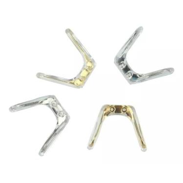 Imagem de 10 UN Ponte Silicone Tamanho Cor Prata Dourada OU Mista Plaqueta Nariz