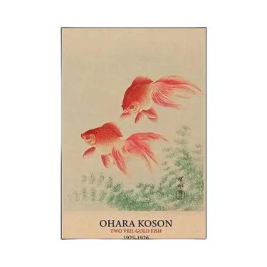 Imagem de Pôster De Arte Japonesa Vintage Hokusai Ohara Koson Para Decoração De 