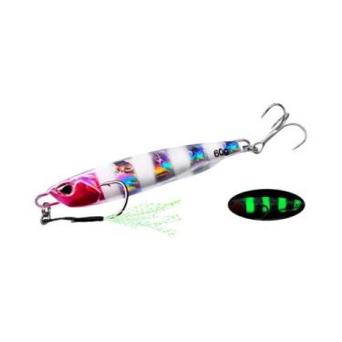 Imagem de Isca De Pesca Metálica 3D Luminosa 10g-60g, Isca Artificial Tipo Lápis