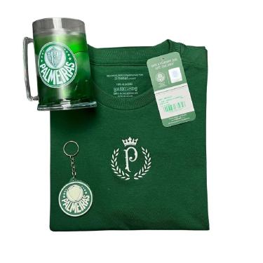 Imagem de Kit Palmeiras Camisa Herança + Caneca + Chaveiro Borracha - Masculino-Masculino
