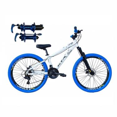 Imagem de Bicicleta 26 Gta Rebel Freeride Downhill Cubo k7 Barulhento 24v Freio a Disco Aro Vmaxx Pneu Flame-Unissex