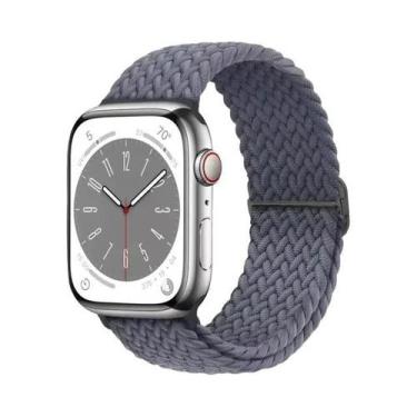 Imagem de Pulseira De Nylon Trançado Elástico Solo Loop Para Apple Watch Ultra 4