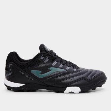 Imagem de Chuteira Society Joma Maxima Masculina, Preto, Verde, 43