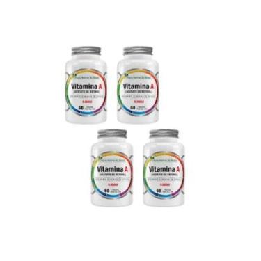 Imagem de Kit 4 Vitamina A Retinol 8000ui 4x60 Caps Flora Nativa-Unissex