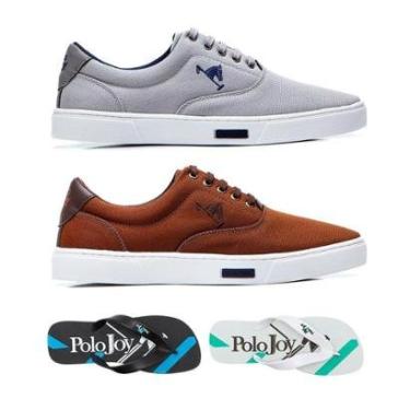 Imagem de Kit Tênis Casual+ Chinelos Polo Joy Masculino-Masculino