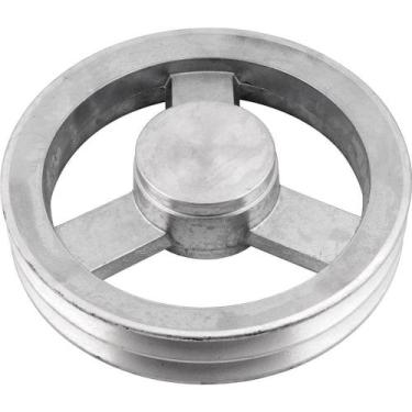 Imagem de Polia de Alumínio 2 Canais, Perfil B, 230 mm, sem Furo Vonder