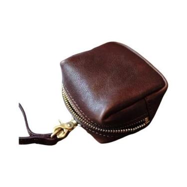 Imagem de Carteira Mini Feminina Portátil Com Zíper, Pequena Bolsa Para Moedas, 