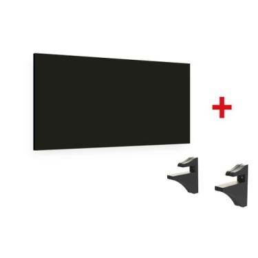 Imagem de Prateleira Para Quarto Cozinha Lavanderia Multiuso 60x30cm Preta - Bra