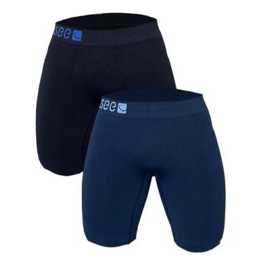 Imagem de Kit 2 Bermuda Térmica Microfibra Sem Costura Anti Assadura Usee Brasil