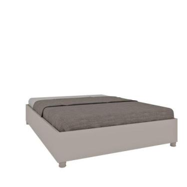 Imagem de Cama Casal Monaco Tcil Off White - TCIL MÓVEIS