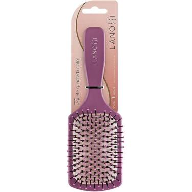 Imagem de Escova de Cabelo Raquete Quadrada Color Lanossi Beauty & Care Desembar