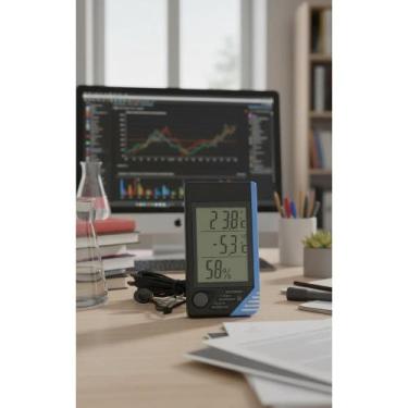 Imagem de Termo Higrômetro Digital: Temperatura e Umidade Precisa - Congratulati