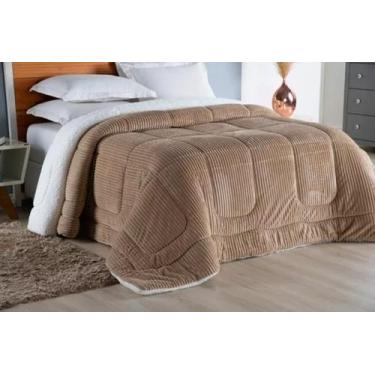 Imagem de Cobredom Canelado King Edredom Sherpa Lã De Carneiro Macio - Guilherme