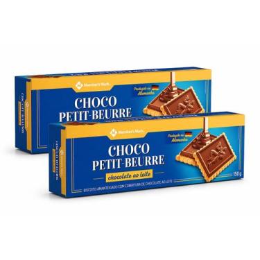 Imagem de Kit 2 Pacotes Biscoito Alemão com Chocolate ao Leite Members Mark  Cro
