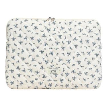 Imagem de Capa de laptop fofa BBIQI de 13-15,6 polegadas acolchoada floral