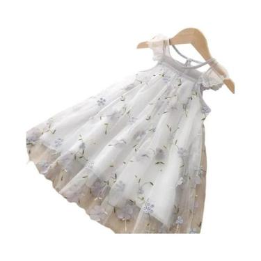 Imagem de Vestido De Princesa De Verão Para Meninas Com Bordado Em Renda Melario